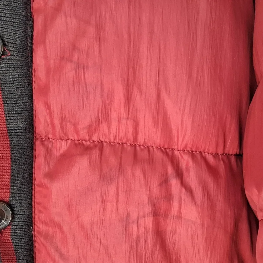 Robert Phillipe Men's Hooded Puffer Jacket Size XL Maroon - Picture 9 of 9